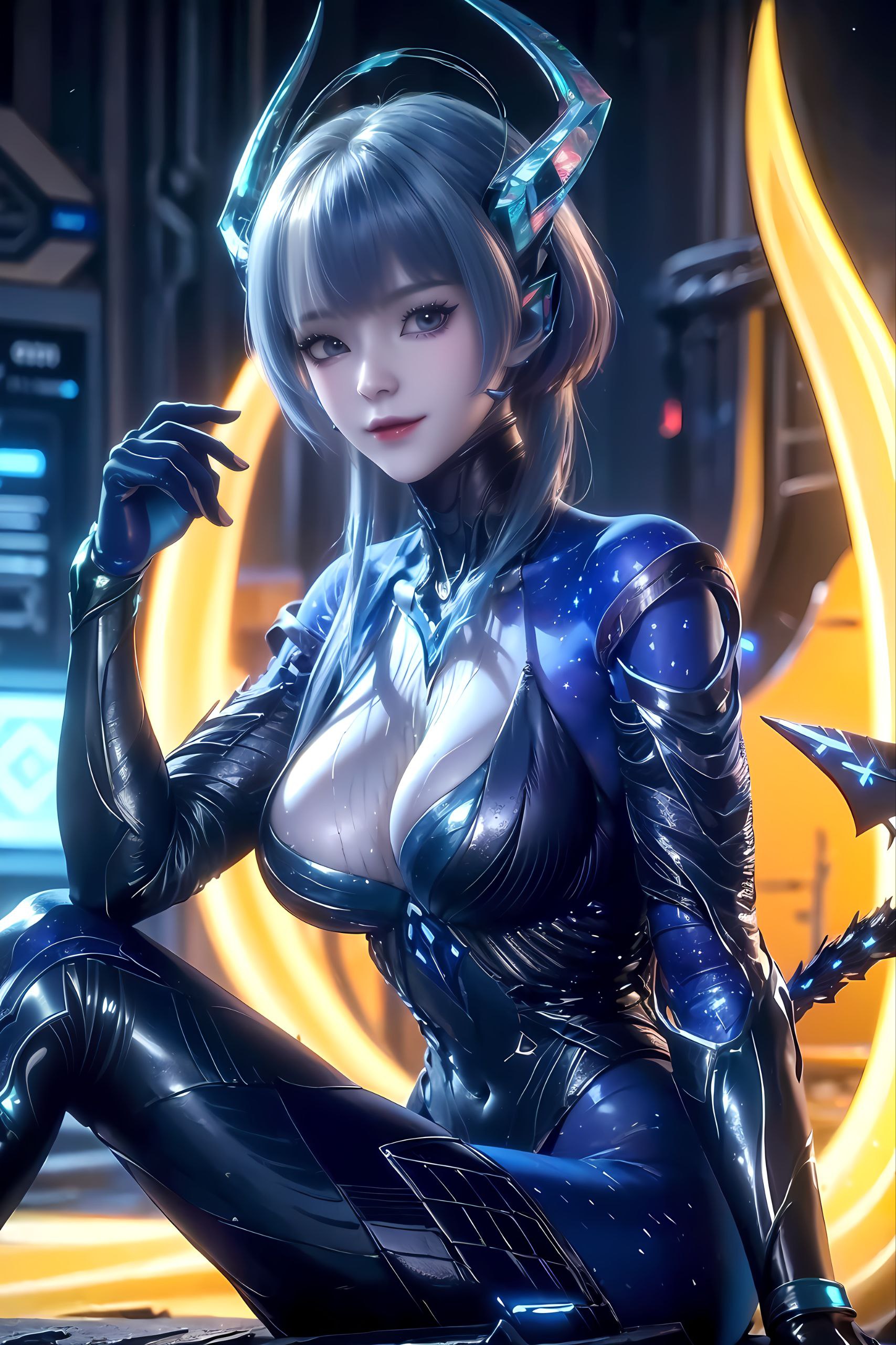 她不仅能够